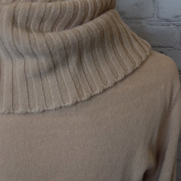 Tan Cowl Neck Sweater - Picture 5 of 7